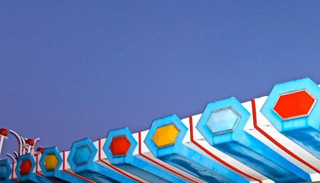 Luna Park on Blue Sky