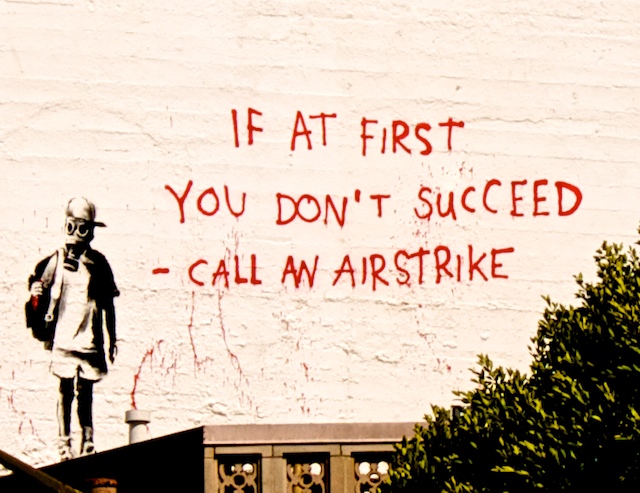 Banksy airstrike